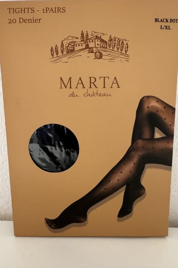 Svarta Strumpbyxor med Prickar