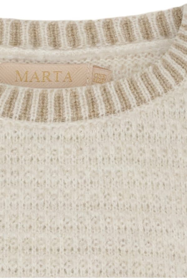 Härlig stickad väst i beige fr,Martha Du Chateu